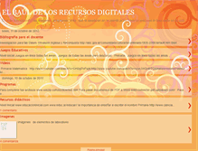 Tablet Screenshot of elbauldelosrecursosdigitales.blogspot.com