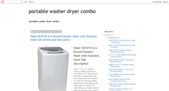 Desktop Screenshot of bestportablewasherdryercombos.blogspot.com