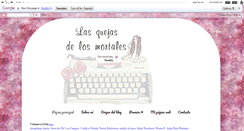 Desktop Screenshot of lasquejasdelosmortales.blogspot.com