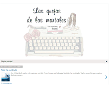 Tablet Screenshot of lasquejasdelosmortales.blogspot.com