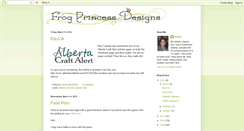 Desktop Screenshot of frogprincessdesigns.blogspot.com