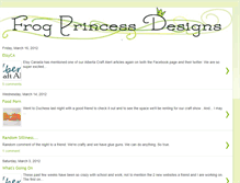 Tablet Screenshot of frogprincessdesigns.blogspot.com