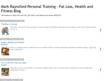 Tablet Screenshot of markraynsfordpersonaltraining.blogspot.com