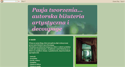Desktop Screenshot of pasja-tworzenia.blogspot.com