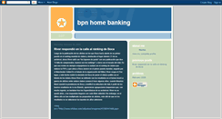 Desktop Screenshot of bpnhomebanking.blogspot.com