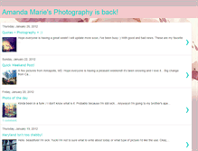 Tablet Screenshot of amandamariesphotographyblog.blogspot.com