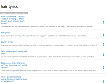 Tablet Screenshot of hair-lyrics.blogspot.com