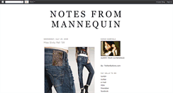 Desktop Screenshot of notefrommannequin.blogspot.com