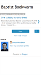 Mobile Screenshot of baptistbookworm.blogspot.com