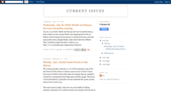 Desktop Screenshot of animalissuesforum.blogspot.com