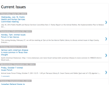 Tablet Screenshot of animalissuesforum.blogspot.com