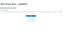 Tablet Screenshot of newproxysites-updated.blogspot.com