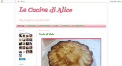 Desktop Screenshot of lacucinadialice.blogspot.com