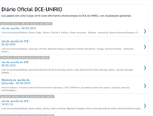 Tablet Screenshot of dce-unirio.blogspot.com