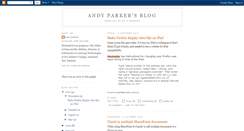 Desktop Screenshot of andyparkersblog.blogspot.com