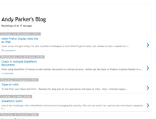 Tablet Screenshot of andyparkersblog.blogspot.com