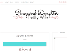 Tablet Screenshot of pampereddaughterthriftywife.blogspot.com