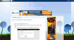 Desktop Screenshot of drupalgardens.blogspot.com