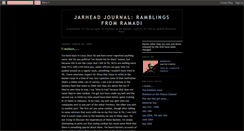 Desktop Screenshot of jarheadjournal.blogspot.com