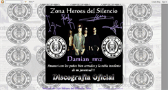 Desktop Screenshot of discografiaoficialzonaheroesdelsilenc.blogspot.com