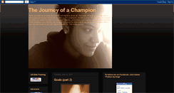 Desktop Screenshot of journeyofachampion.blogspot.com