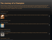 Tablet Screenshot of journeyofachampion.blogspot.com