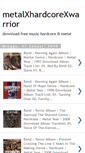 Mobile Screenshot of metalxhardcorexwarrior.blogspot.com