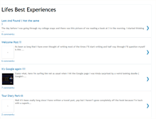 Tablet Screenshot of lifes-best-experiences.blogspot.com