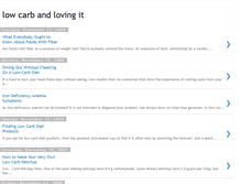 Tablet Screenshot of lowcarbandlovingit-tip.blogspot.com