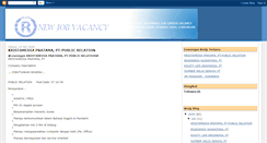 Desktop Screenshot of lowongan-kerjabaru-d.blogspot.com