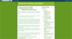 Desktop Screenshot of anacristinaproducciondeprensa.blogspot.com