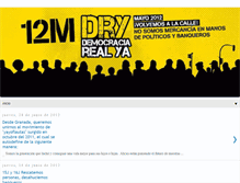 Tablet Screenshot of democraciarealyagranada.blogspot.com