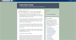 Desktop Screenshot of fondysportsinsider.blogspot.com