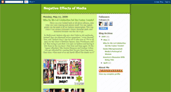 Desktop Screenshot of negativeeffectsofmedia.blogspot.com