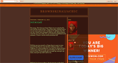 Desktop Screenshot of brownskinaijachic.blogspot.com