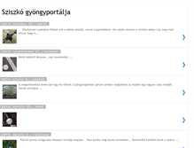 Tablet Screenshot of gyongyportal.blogspot.com