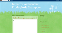 Desktop Screenshot of impactosambientaisproducaoshampoos.blogspot.com