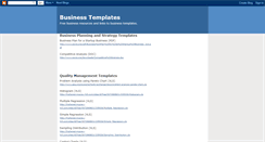 Desktop Screenshot of businesstemplates.blogspot.com