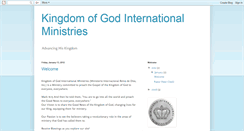 Desktop Screenshot of kingdomofgodministries.blogspot.com