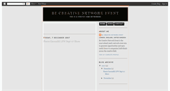 Desktop Screenshot of becreativenetwork.blogspot.com