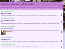 Tablet Screenshot of educarajovenesyadolescentes.blogspot.com