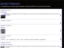 Tablet Screenshot of erdetfredag.blogspot.com