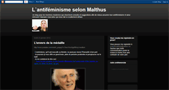 Desktop Screenshot of antifeminismeselonmalthus.blogspot.com