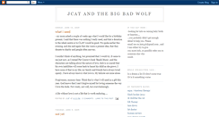 Desktop Screenshot of jcatandthebigbadwolf.blogspot.com