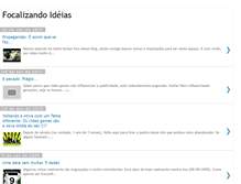 Tablet Screenshot of focalizandoideias.blogspot.com