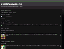 Tablet Screenshot of albertchanawesome.blogspot.com