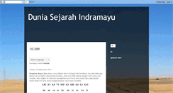 Desktop Screenshot of duniasejarahindramayu.blogspot.com