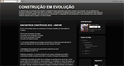 Desktop Screenshot of evolucaonaconstrucao.blogspot.com