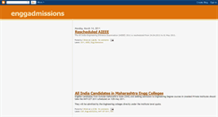 Desktop Screenshot of enggadmissions.blogspot.com