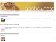 Tablet Screenshot of banhodegato.blogspot.com